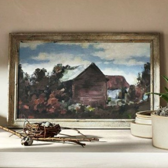 Studio McGee House Amidst The Trees Framed Canvas 16" x 10" - Picture 2 of 13